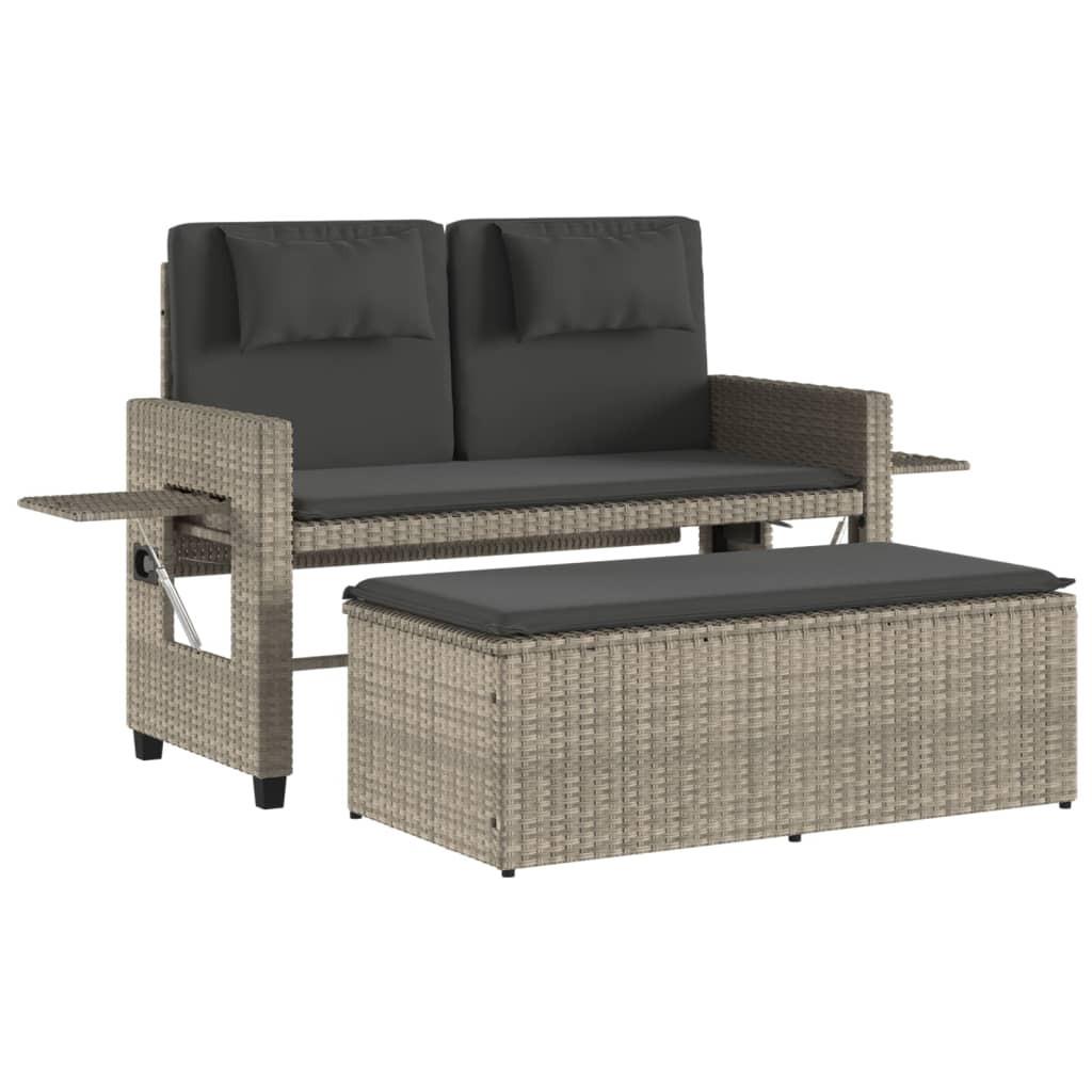 VidaXL Gartenbank poly-rattan