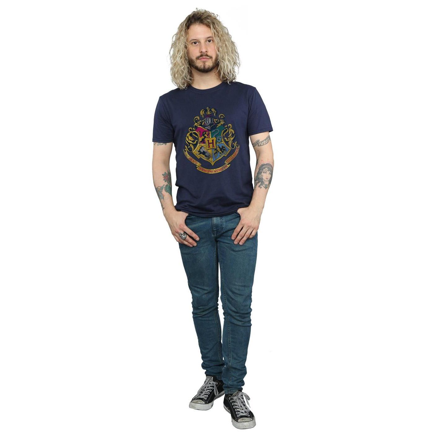 Harry Potter Hogwarts Wappen Regular Fit Kurzarm T-Shirt