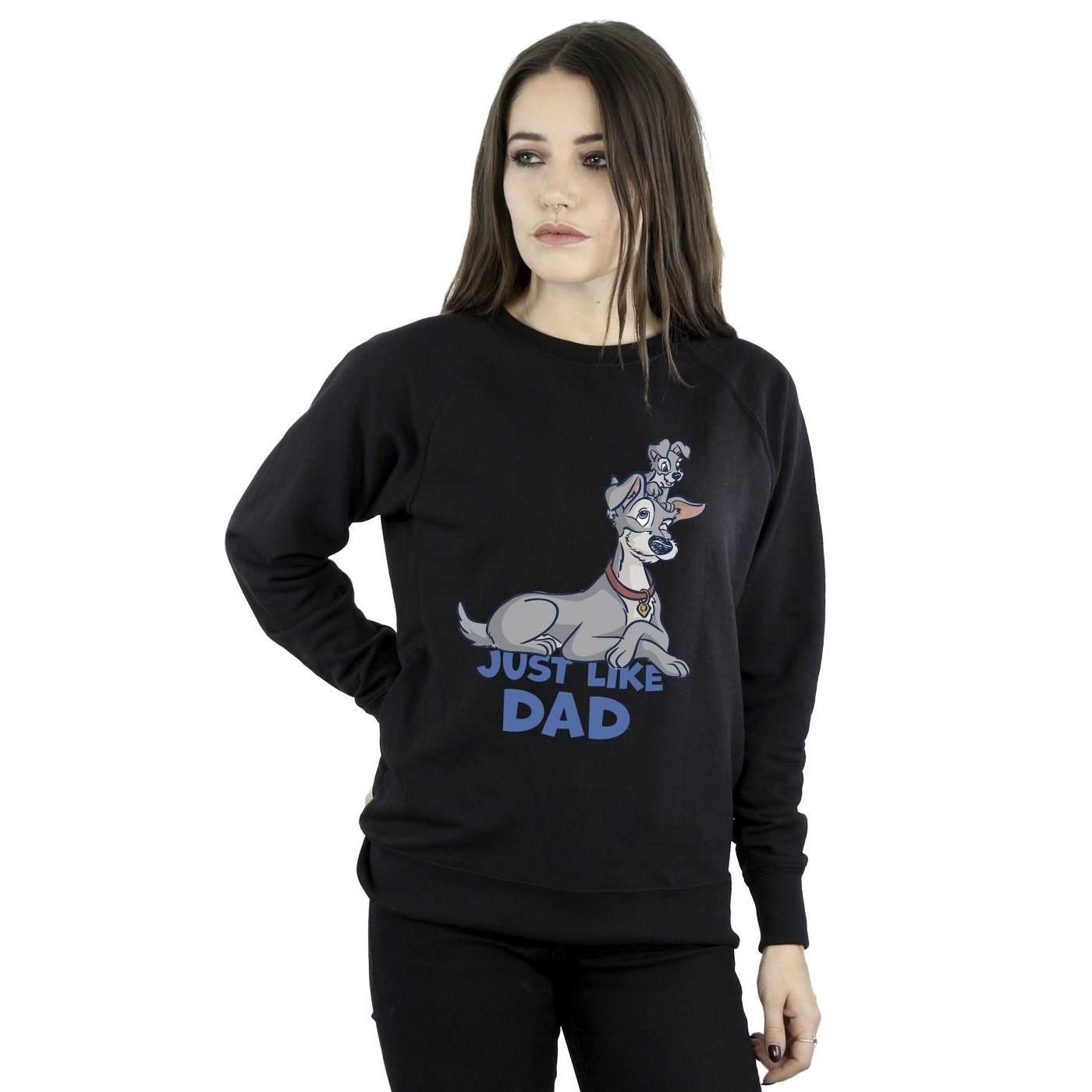 Disney Lady And The Tramp Just Like Dad Sweatshirt