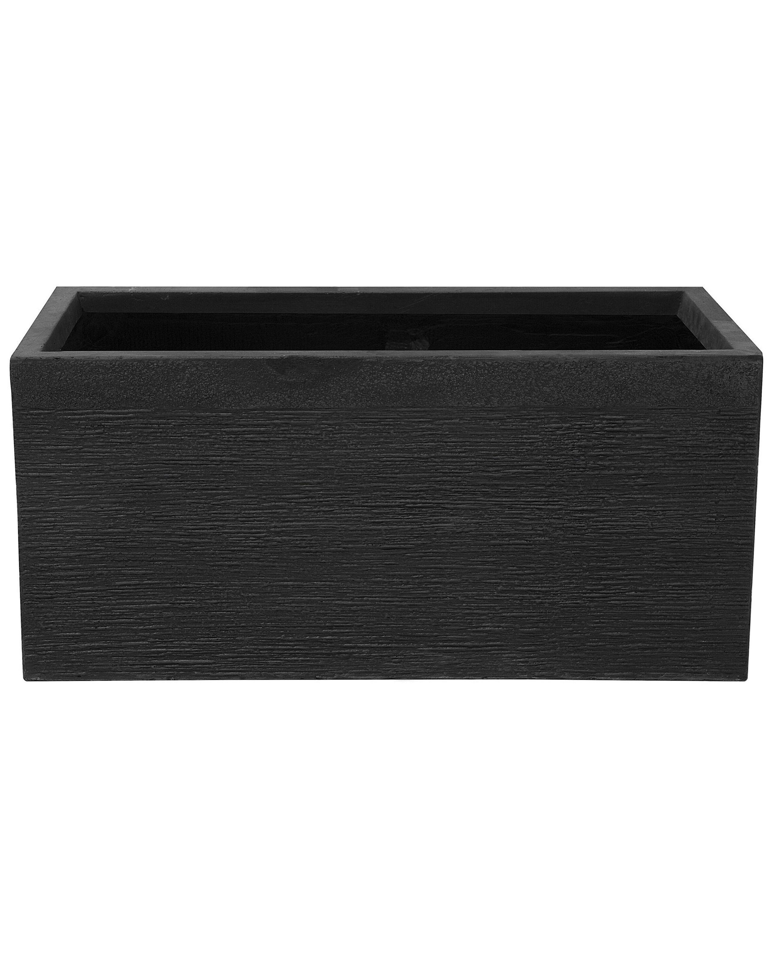 Beliani Blumenkübel aus Lehm-Faser-Mischung Klassisch MYRA