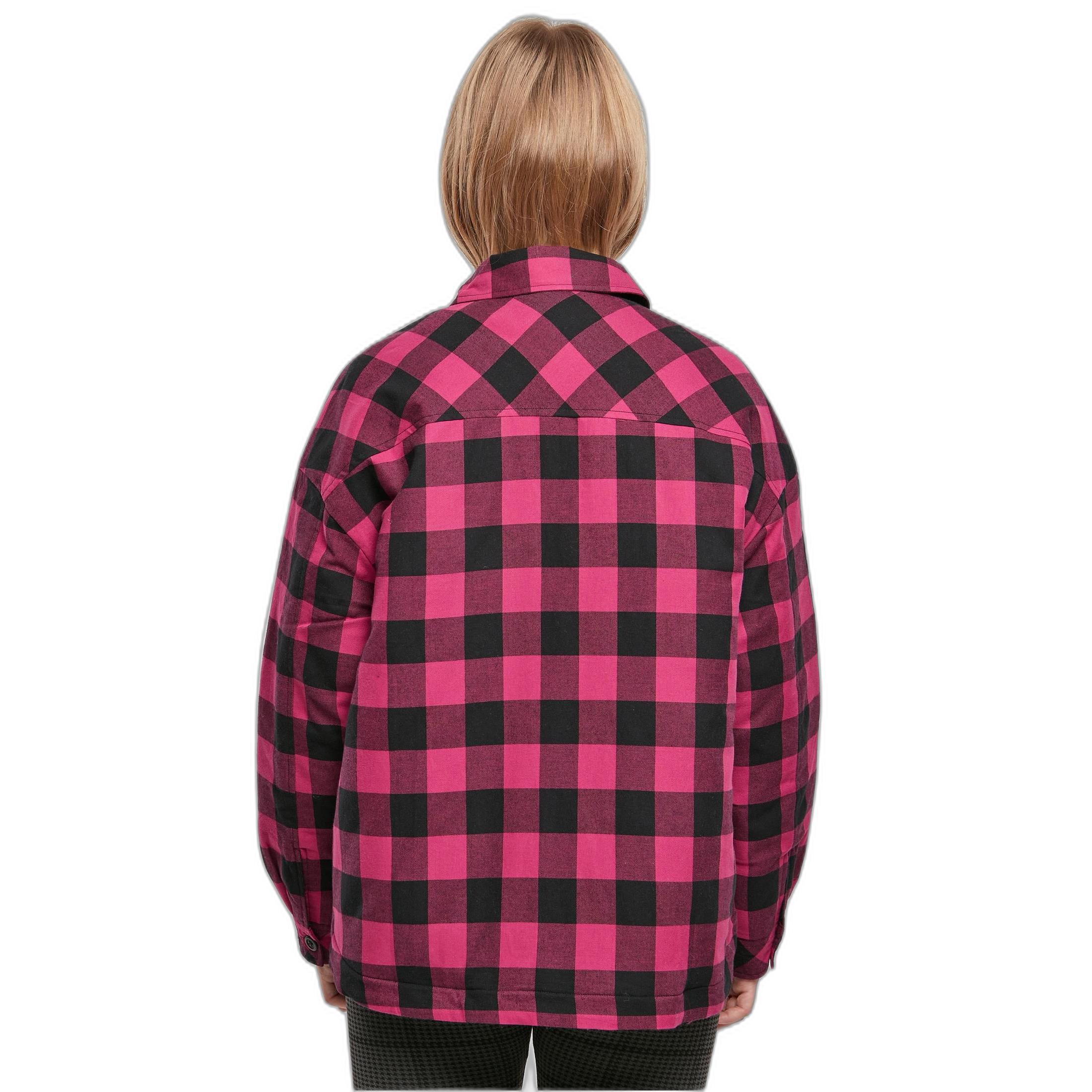 URBAN CLASSICS gepolstertes überhemd aus flanell, damen