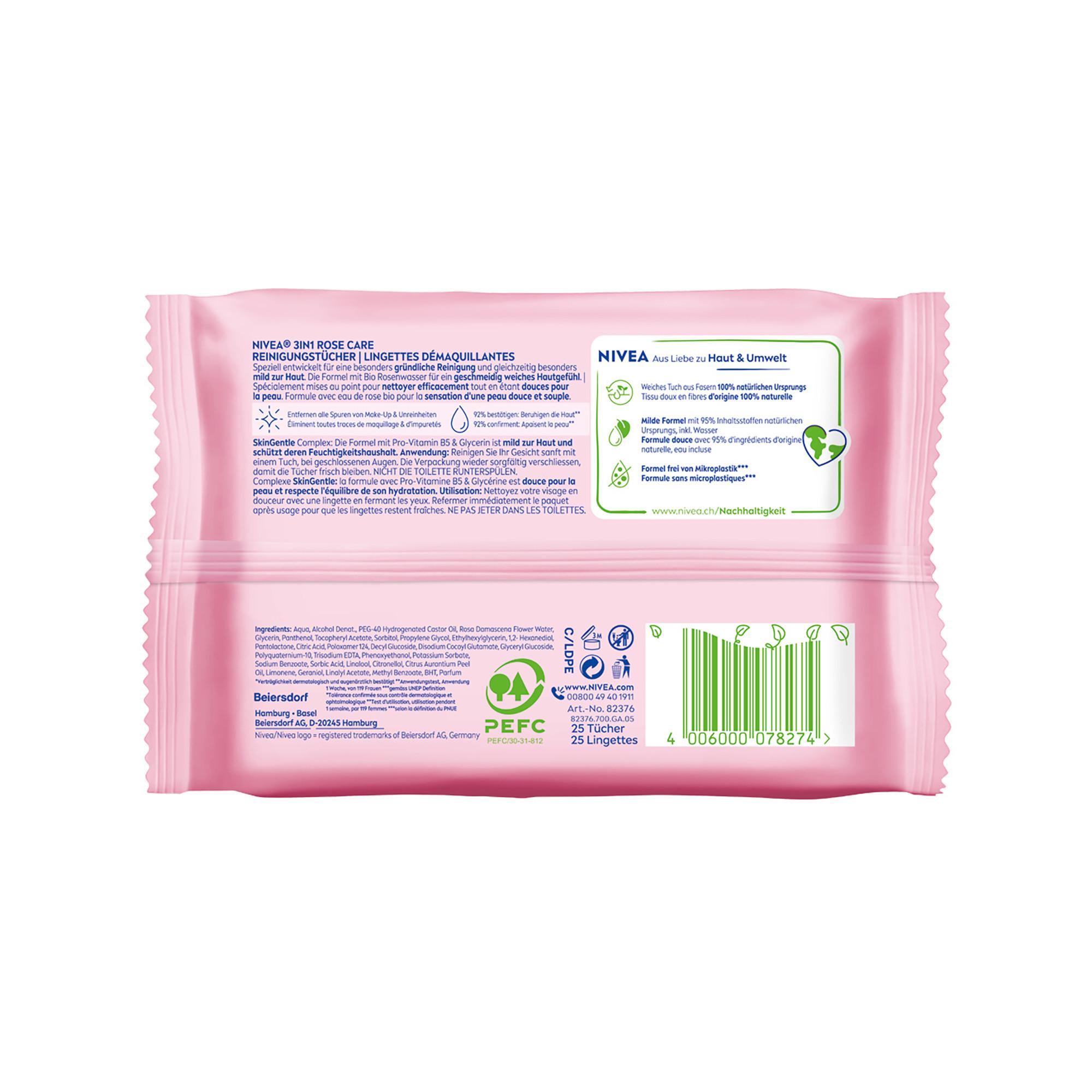 NIVEA Rosenwasser Rosenwasser Reinigungstücher