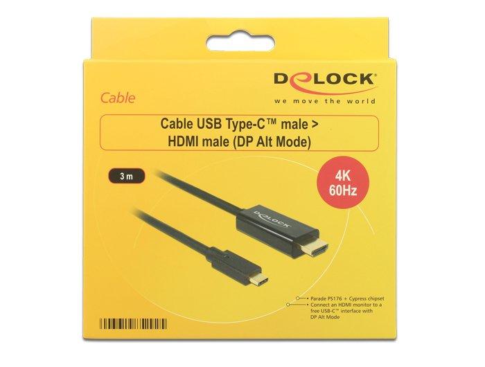 DeLock Kabel Thunderbolt 3 - HDMI Typ A