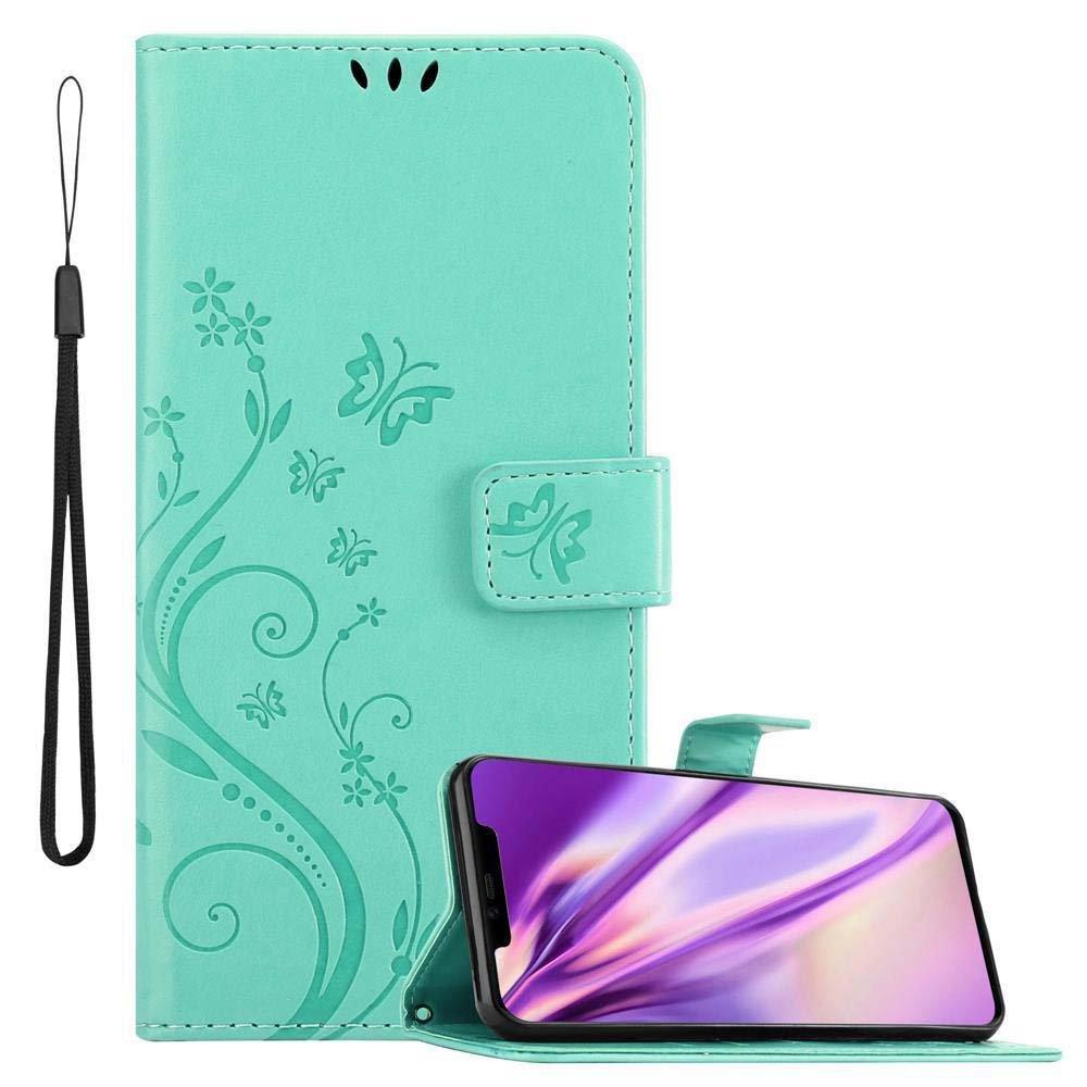 Cadorabo Hülle für Huawei MATE 20 PRO Blumen Design Magnetverschluss