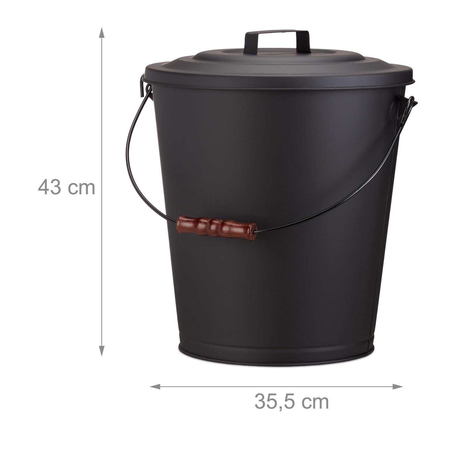 B2X Aschenbecher mit Deckel 24 l