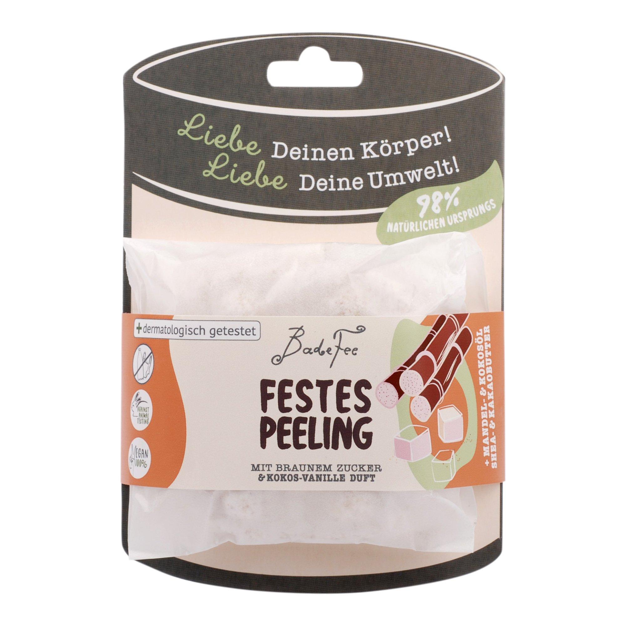 BadeFee Zauberhaftes festes Peeling mit 3in1 Effekt:natürliches Peeling, Reinigung und Zauberhaftes Festes Peeling Mit 3in -1 Effekt: Natürliches Peeling, Reinigung Und Pflege