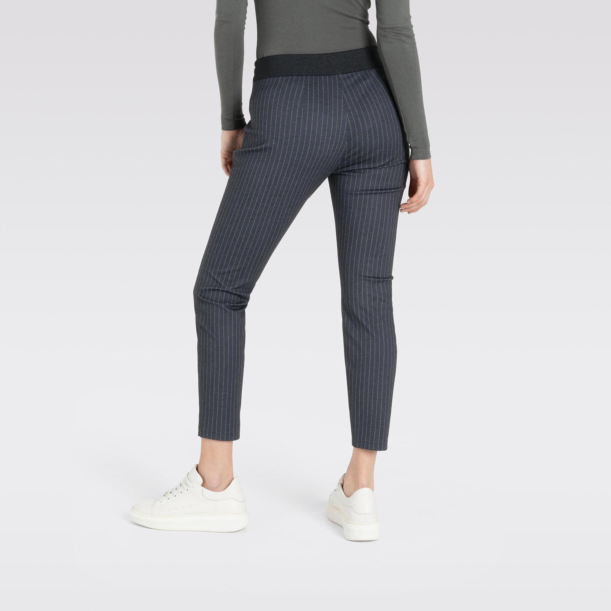MAC Easy Smart Gestreifte Slim Fit Jogginghose