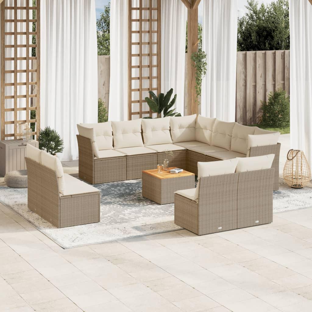 VidaXL Garten sofagarnitur poly-rattan