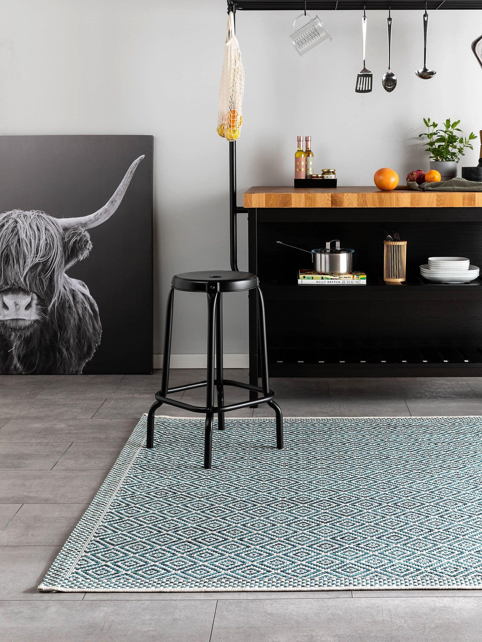 Benuta In- & Outdoor-Teppich Cleo Blau
