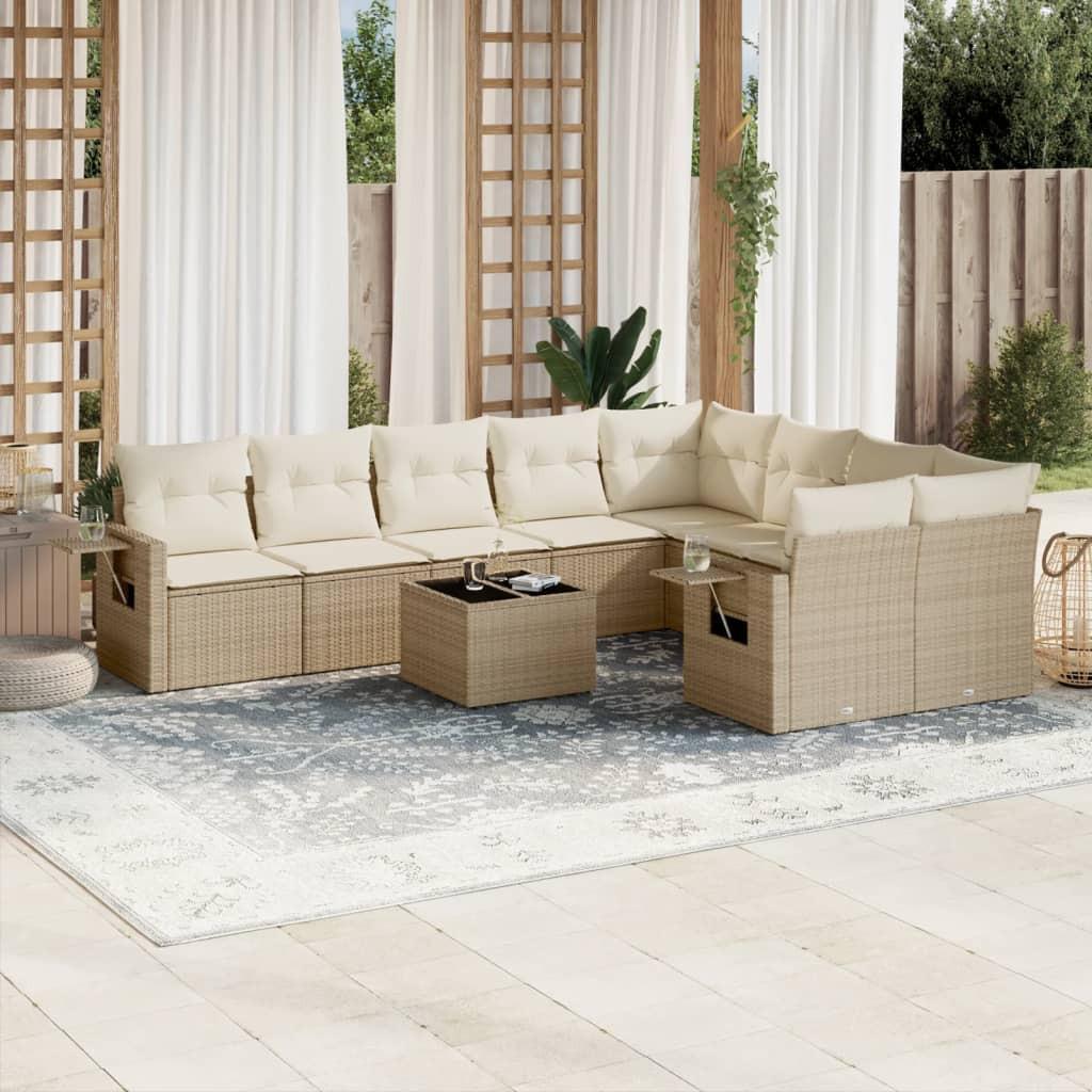 VidaXL Garten sofagarnitur poly-rattan