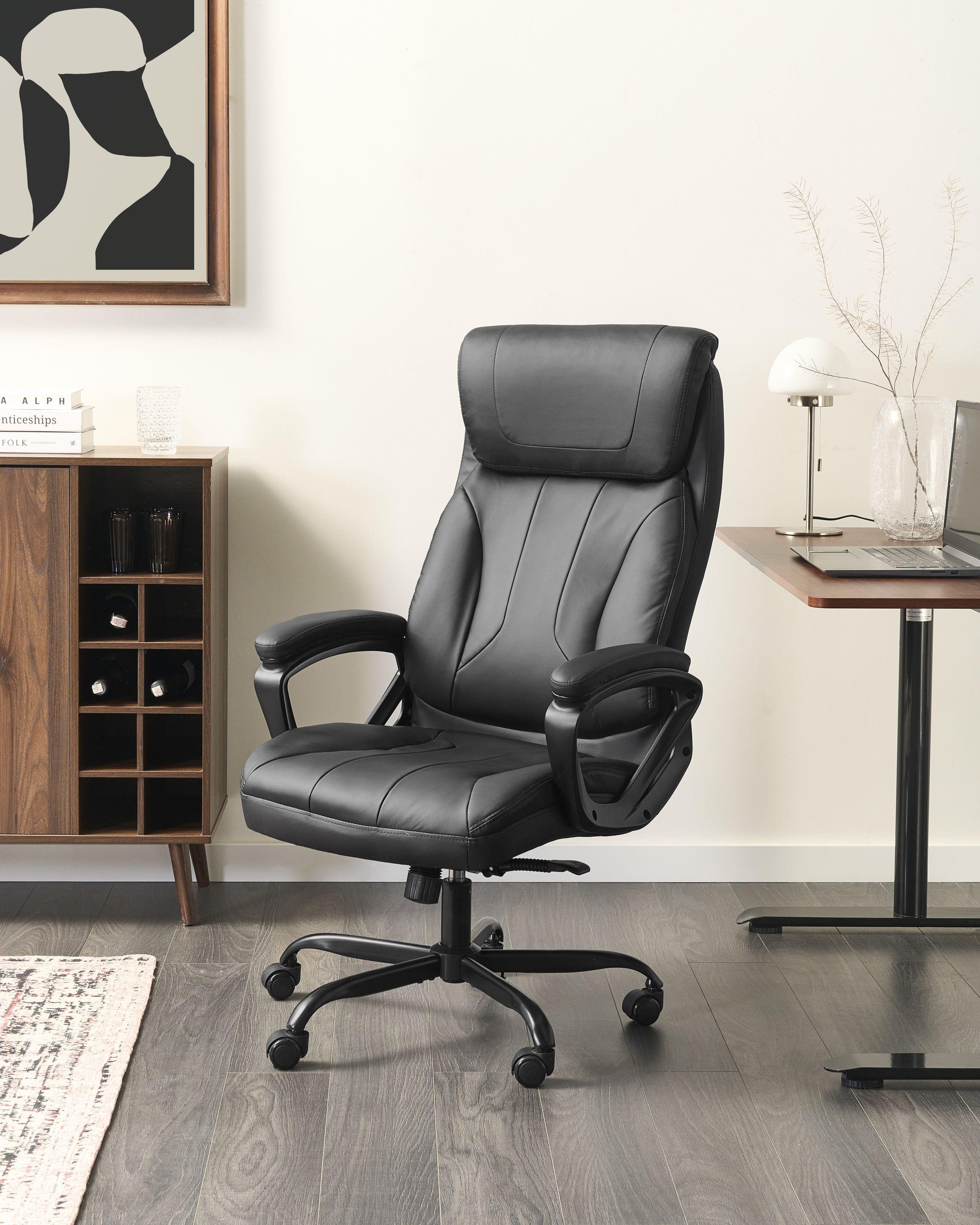 Beliani Chefsessel aus Kunstleder Klassisch PROUD