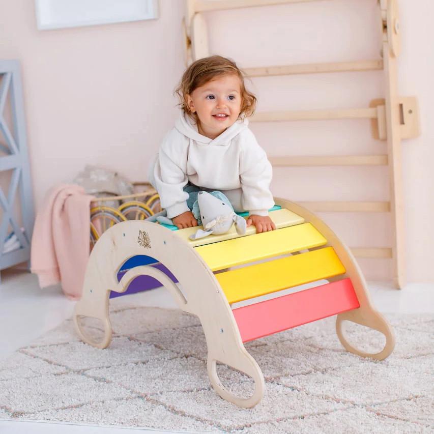 Montessori Balancewippe/Rocker - Schaukel - Hell