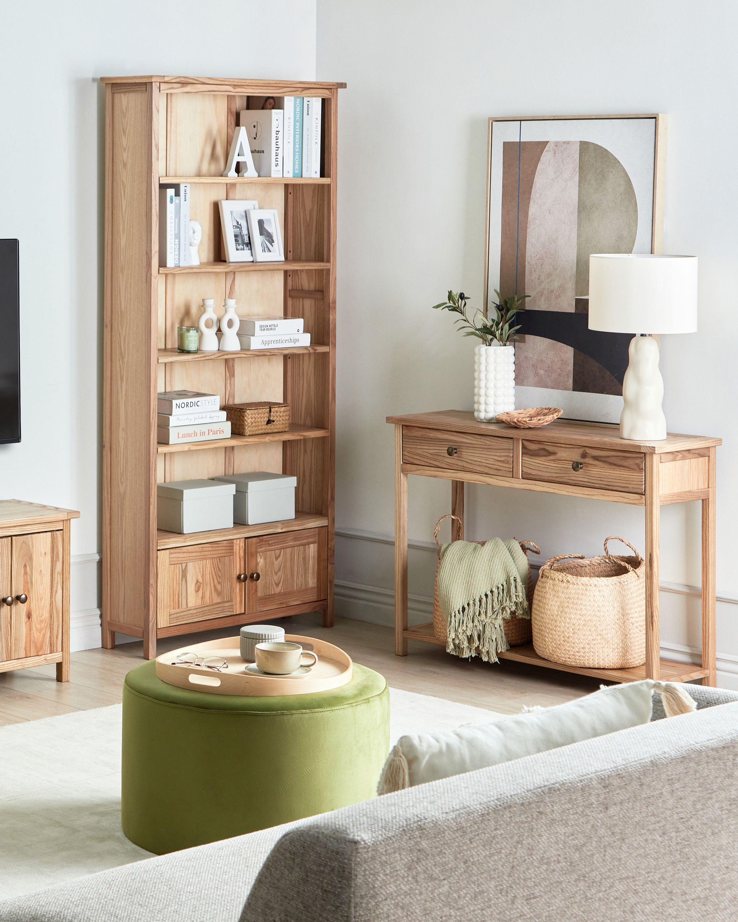 Beliani Bücherregal aus Sassafrasholz Rustikal SALTON