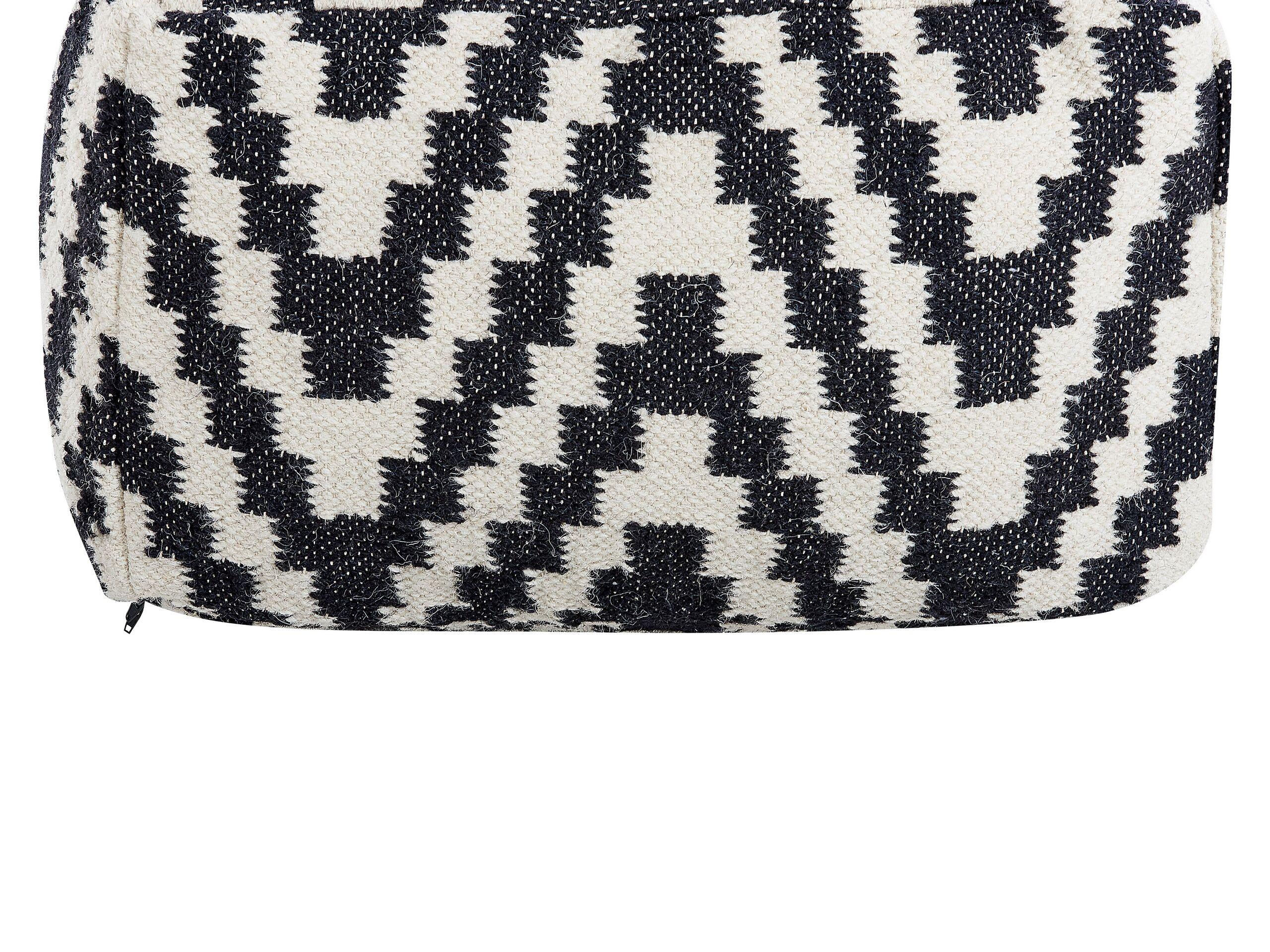 Beliani Pouf aus Wolle Modern KNIDOS