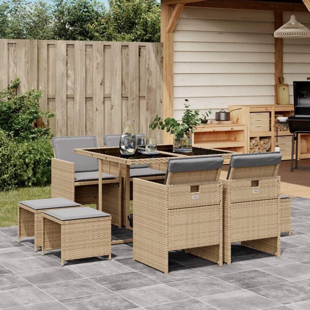 VidaXL Garten essgruppe poly-rattan