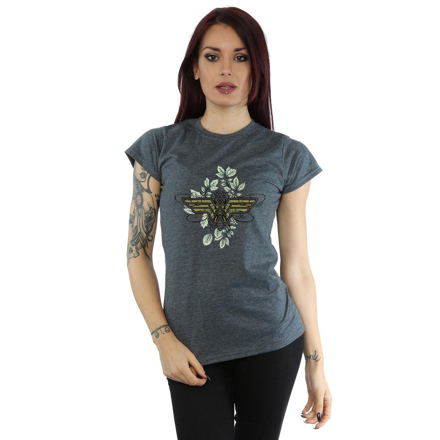 DC COMICS Wonder Woman Logo Blatt Print T-Shirt