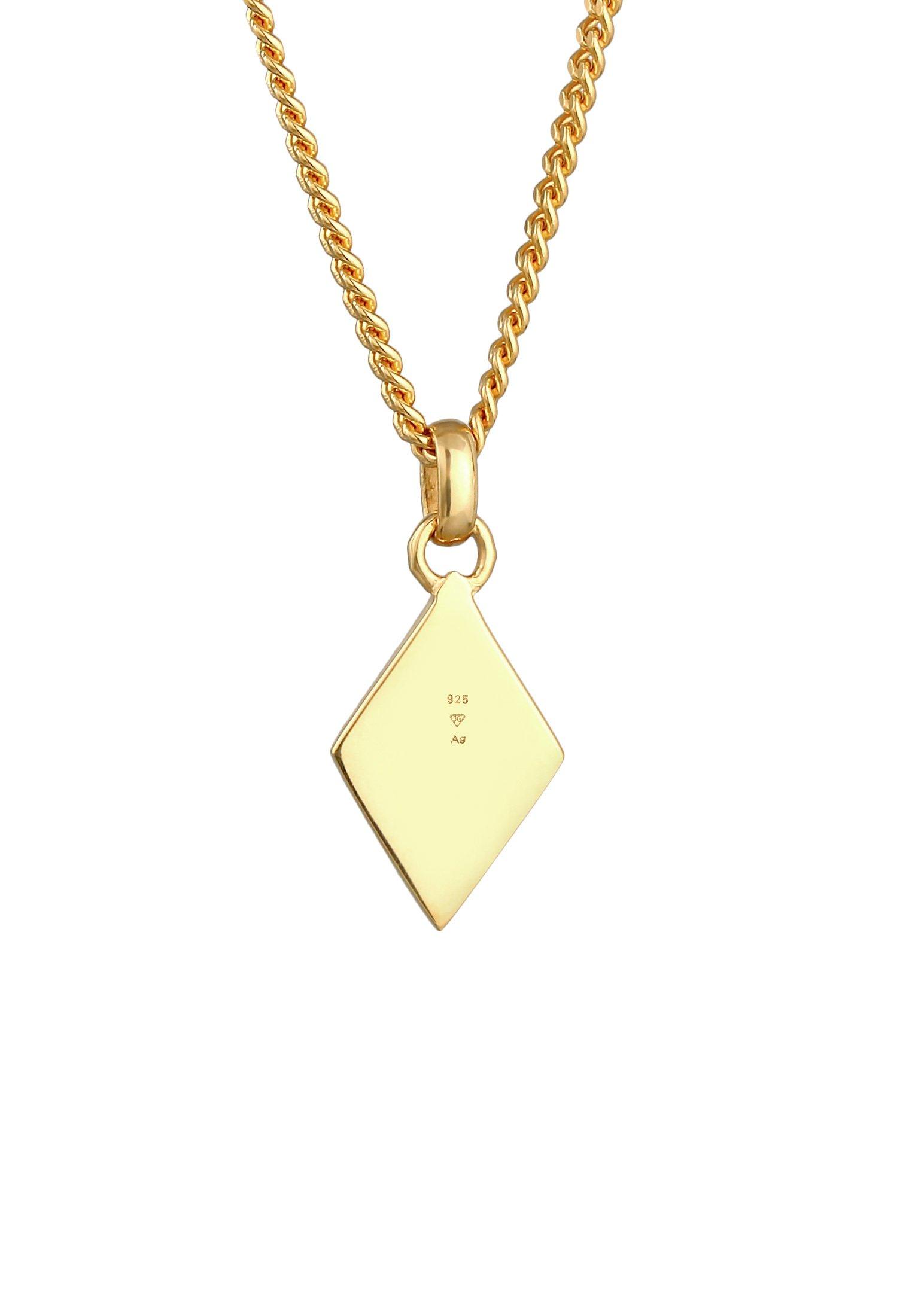 Kuzzoi Halskette Raute Emaille Geo Style 925 Silber