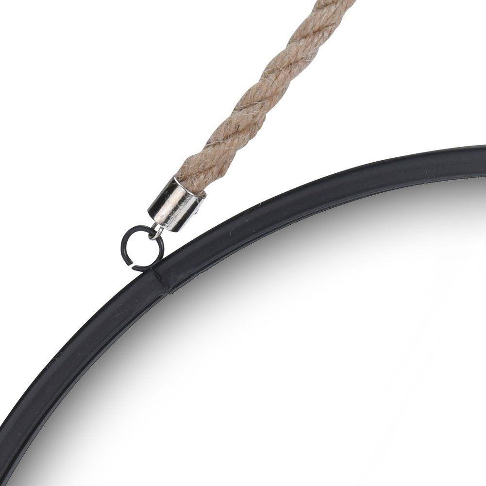 B2X Industriespiegel mitem Metallrahmen und Seildetail