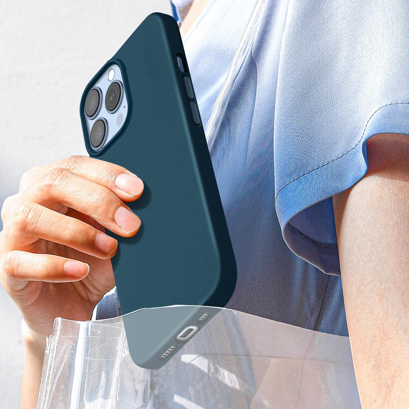 Avizar Recycelbare Hülle iPhone 15 Pro Blaugrau