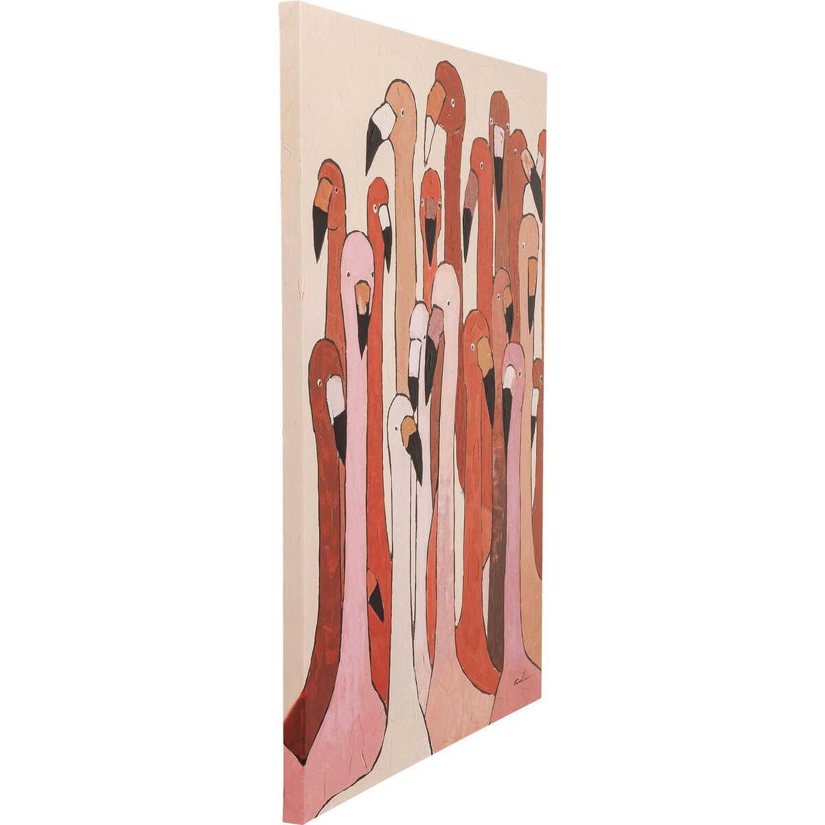 KARE Design Bild Touched Flamingo Meeting 120x90cm