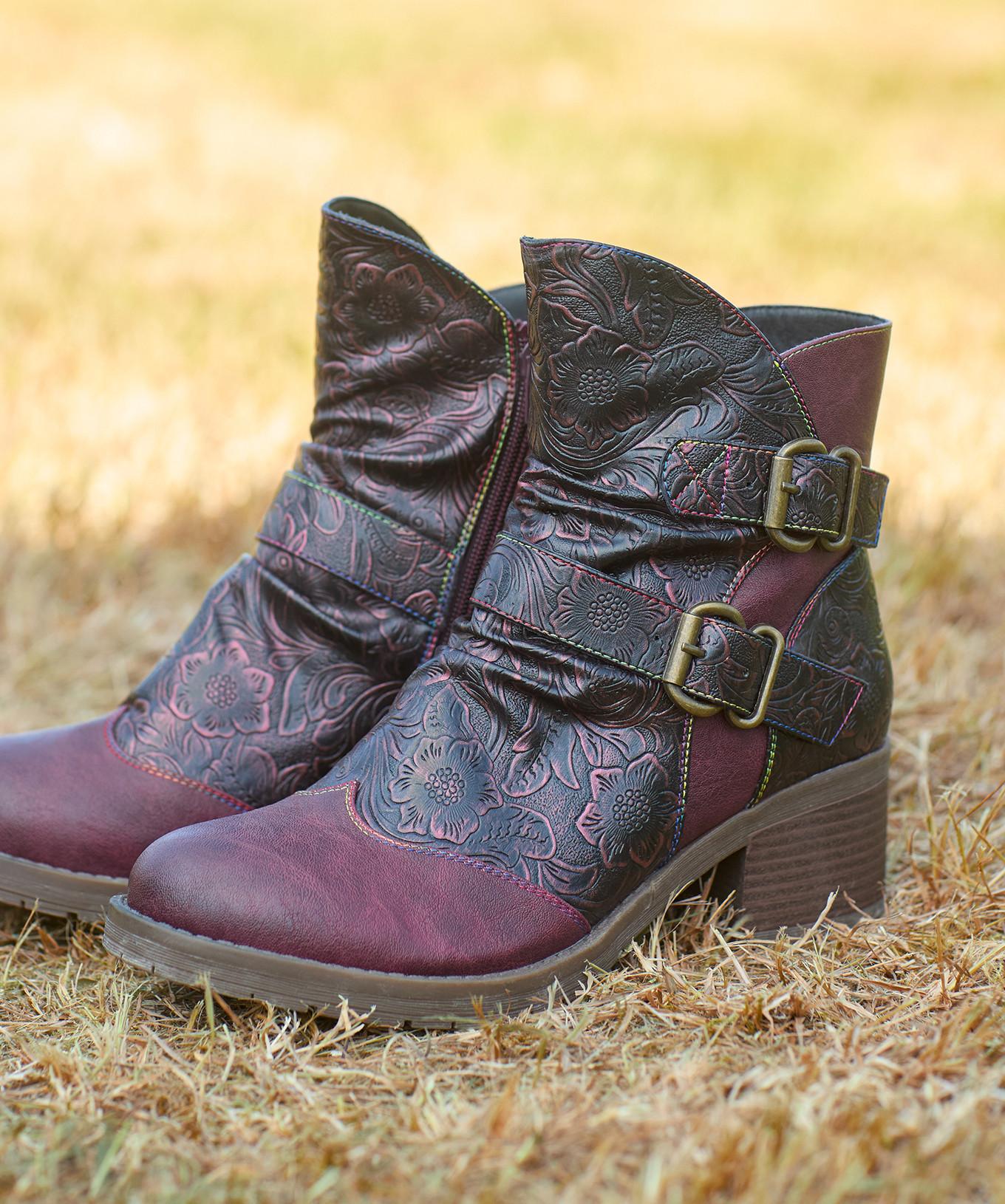 Joe Browns Stiefeletten mit metallischem Wirbelmuster