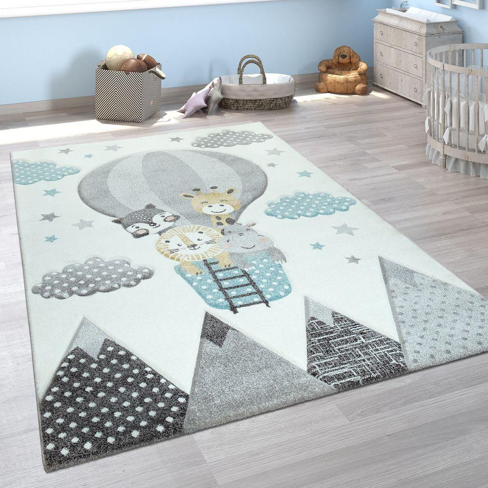 Paco Home 3D Tiere Ballon KINDERTEPPICH