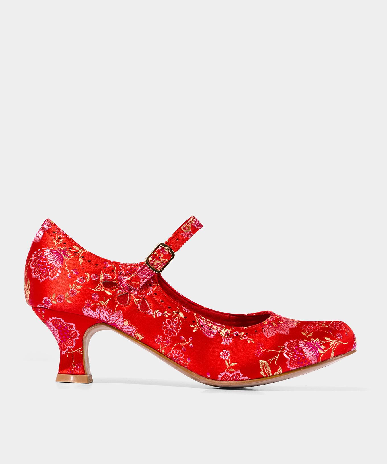 Joe Browns Satin-Jacquard-Mary-Jane-Absätze