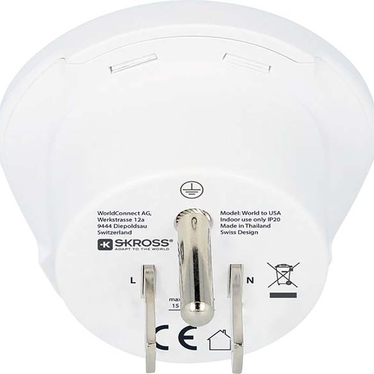 Nedis Rese Adapter Welt-zu-USA Jordad