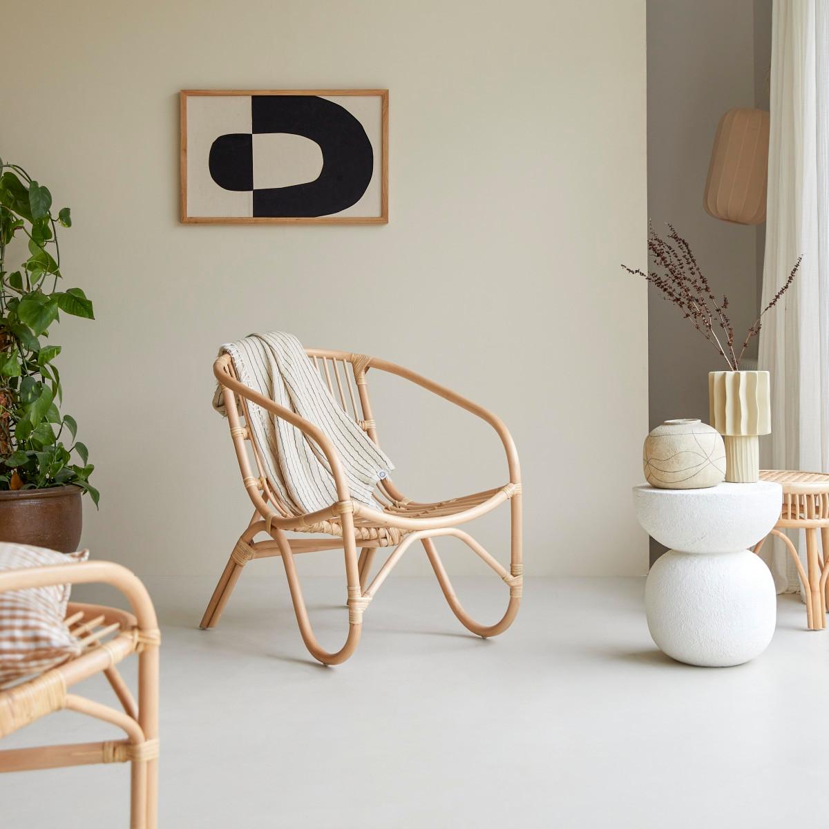 Tikamoon Sessel aus Rattan Mutine