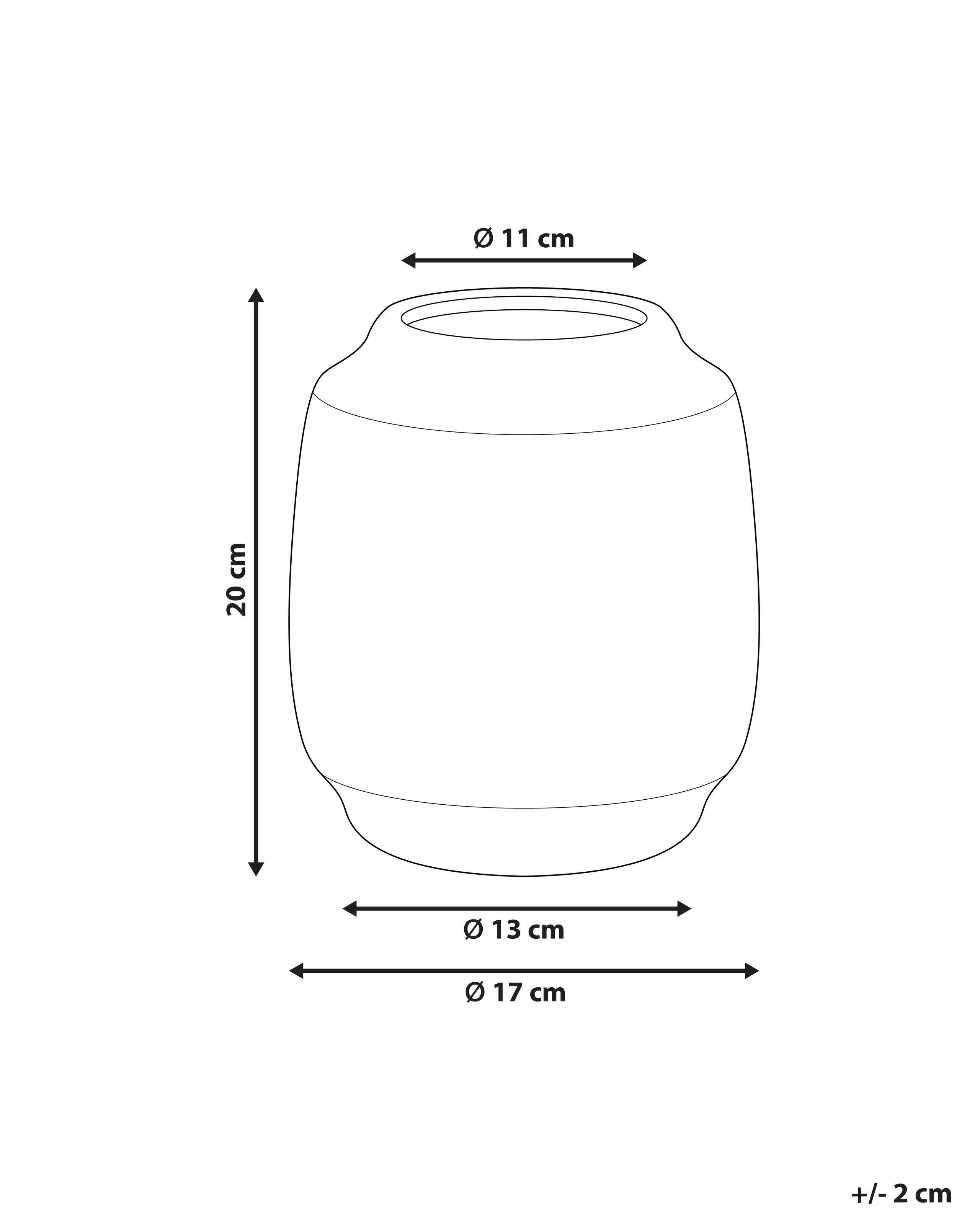 Beliani Blumenvase aus Steinzeug Modern SKATE