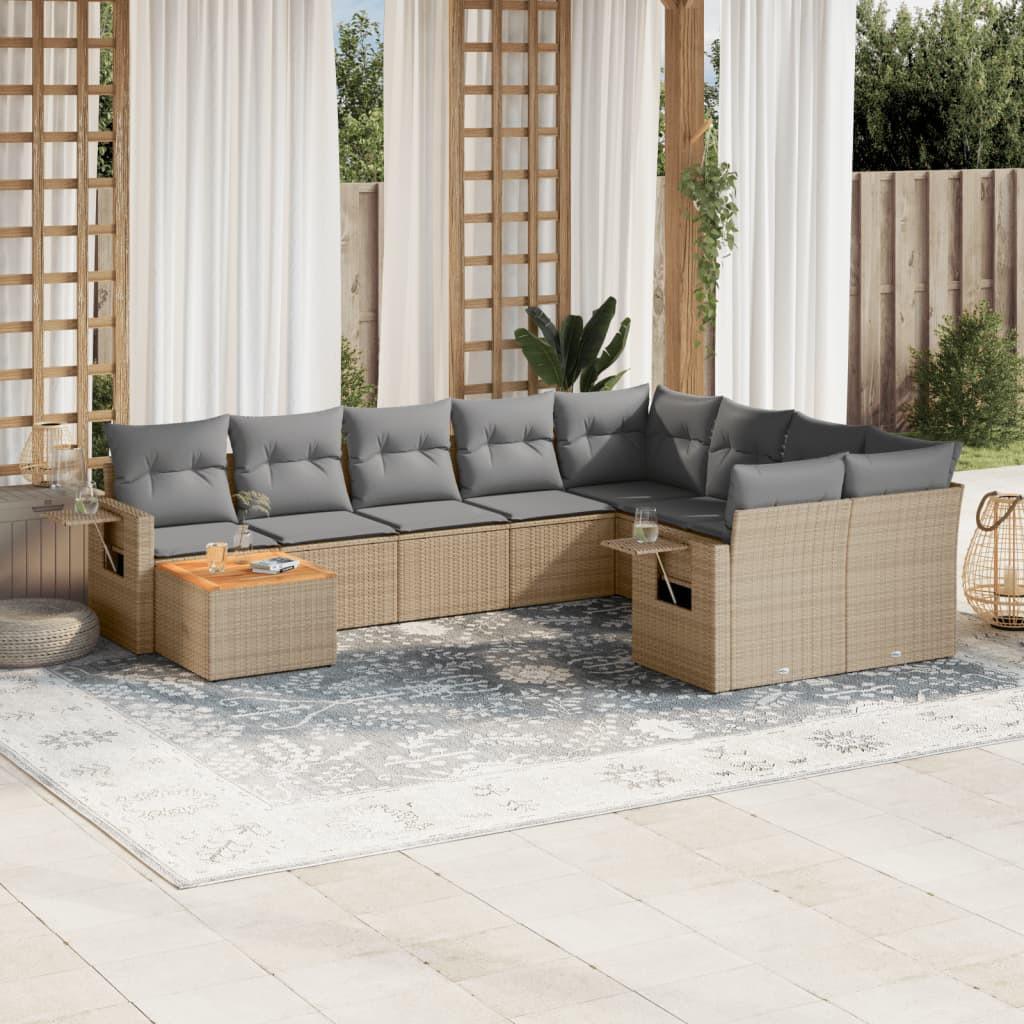 VidaXL Garten sofagarnitur poly-rattan