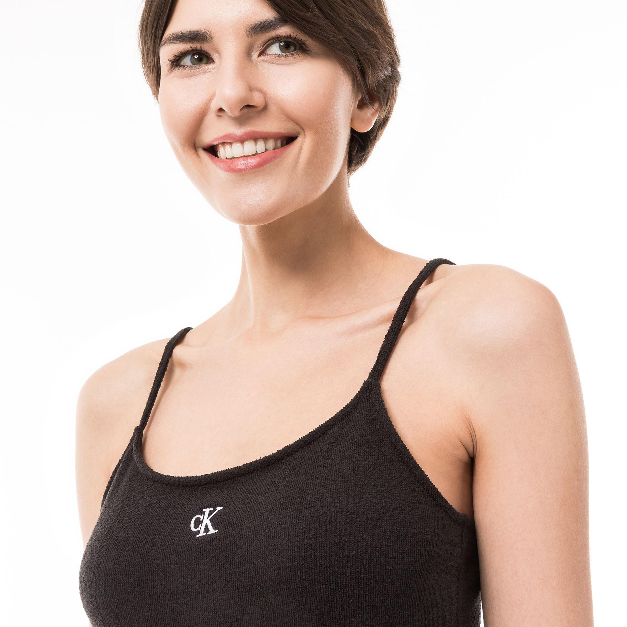 Calvin Klein Jeans Slub Rib Mini Kleid