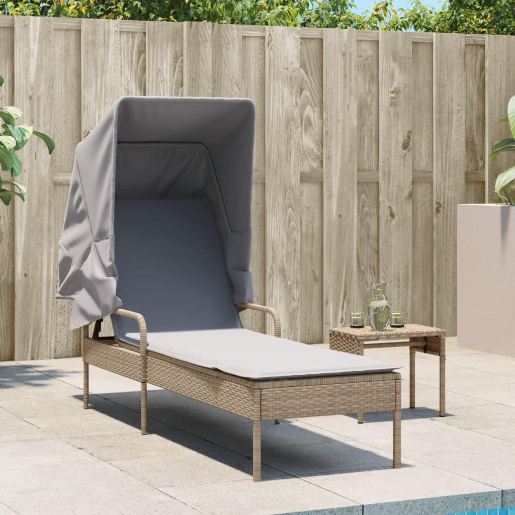 VidaXL Sonnenliege poly-rattan