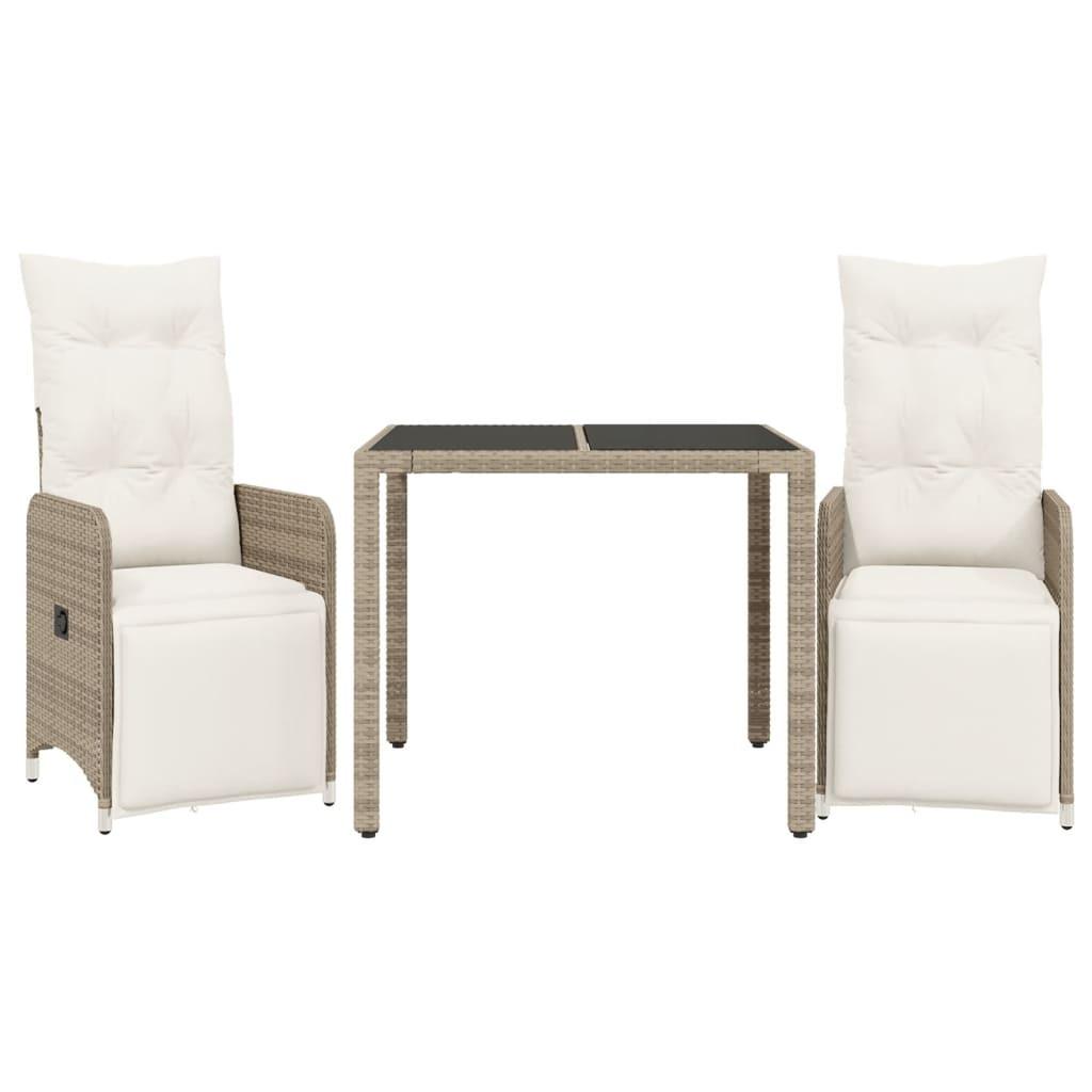 VidaXL Bistro set poly-rattan