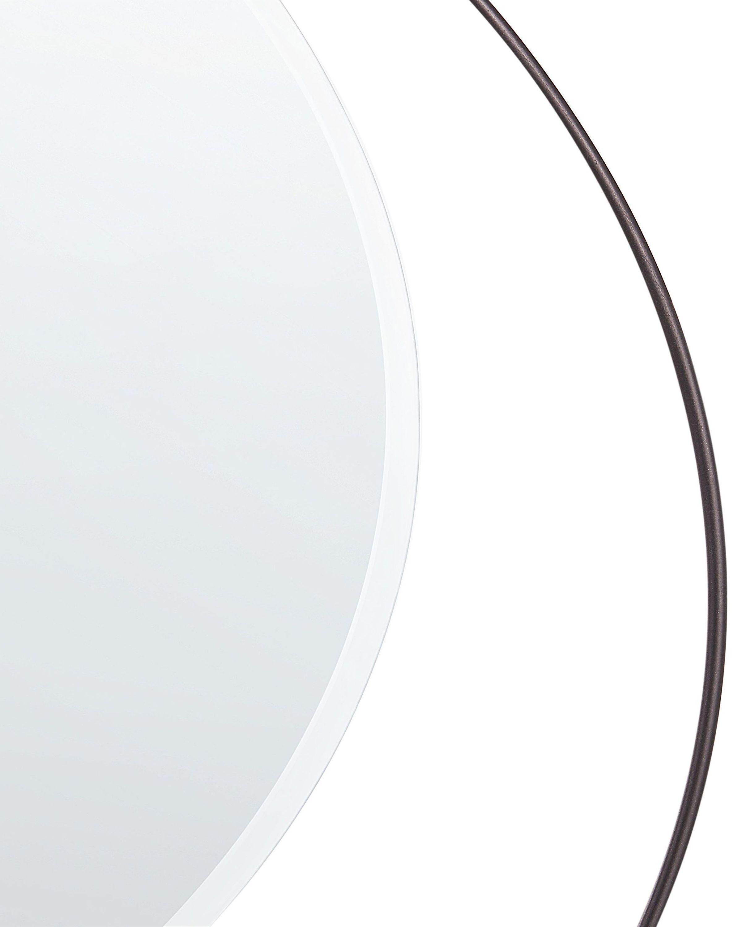 Beliani Wandspiegel aus Eisen Skandinavisch AGDE