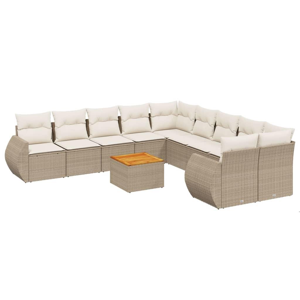VidaXL Garten sofagarnitur poly-rattan