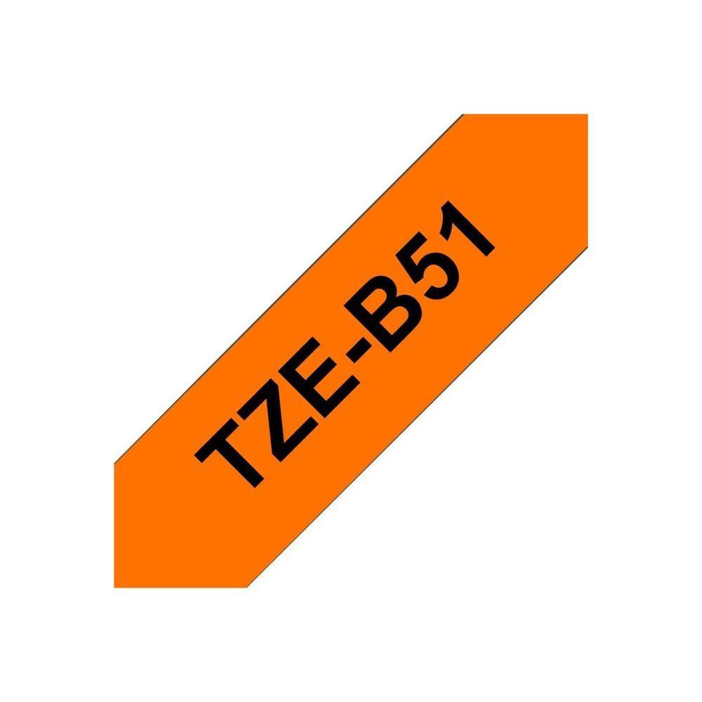 brother TZE-Schriftbandkassette Signalfarbe laminiert