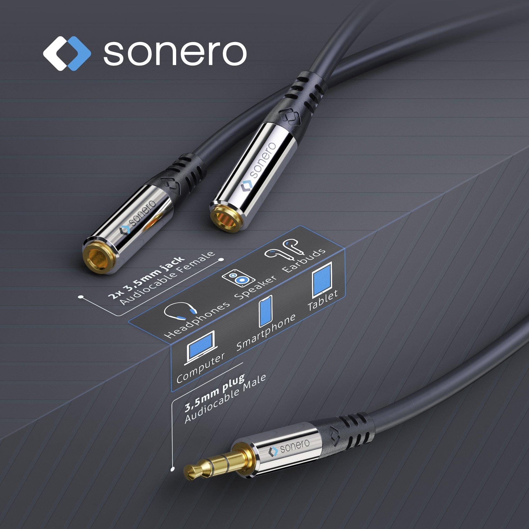 sonero Audio-Kabel 3,5 mm Klinke - 3,5 mm Klinke 0.25 m