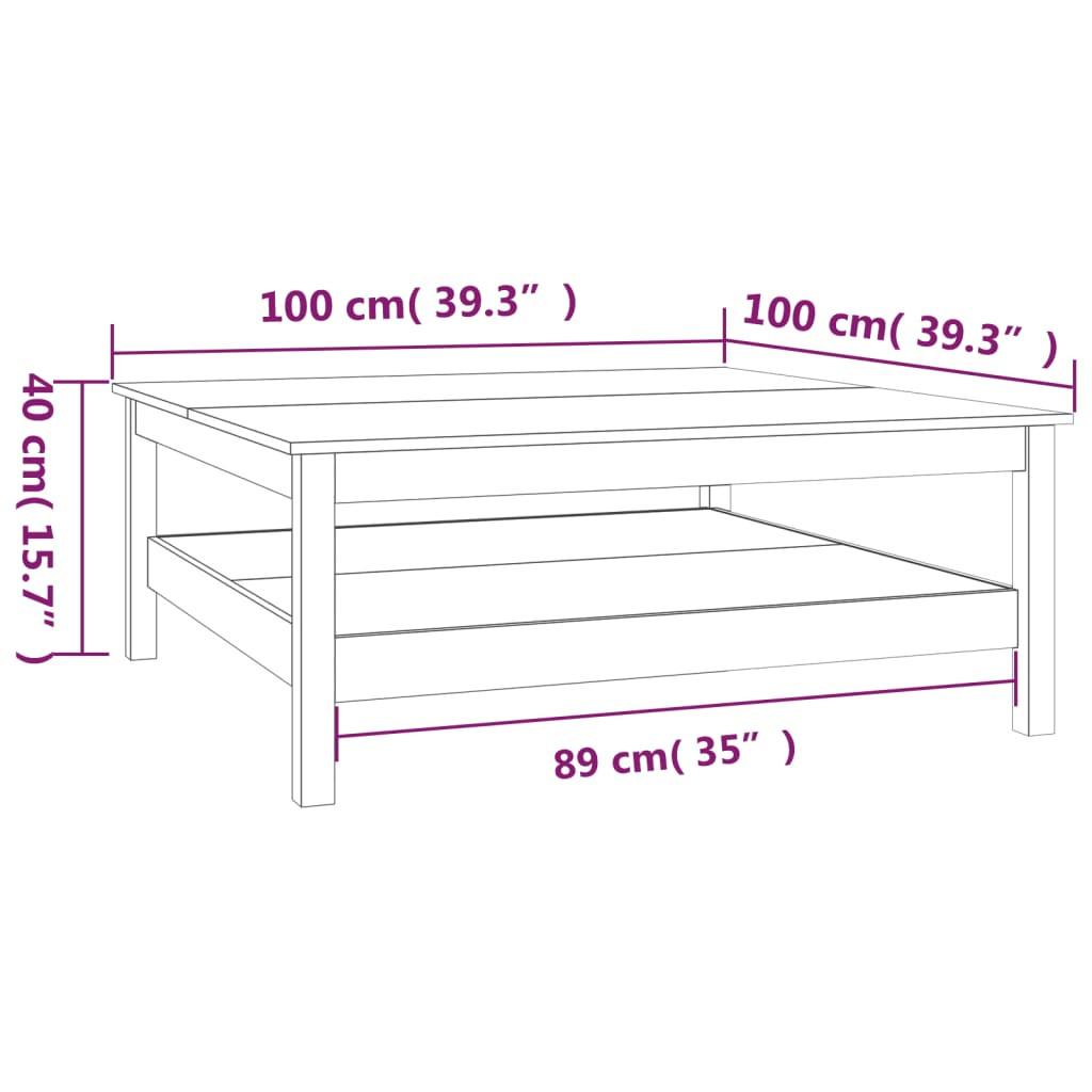 VidaXL Couchtisch kiefernholz