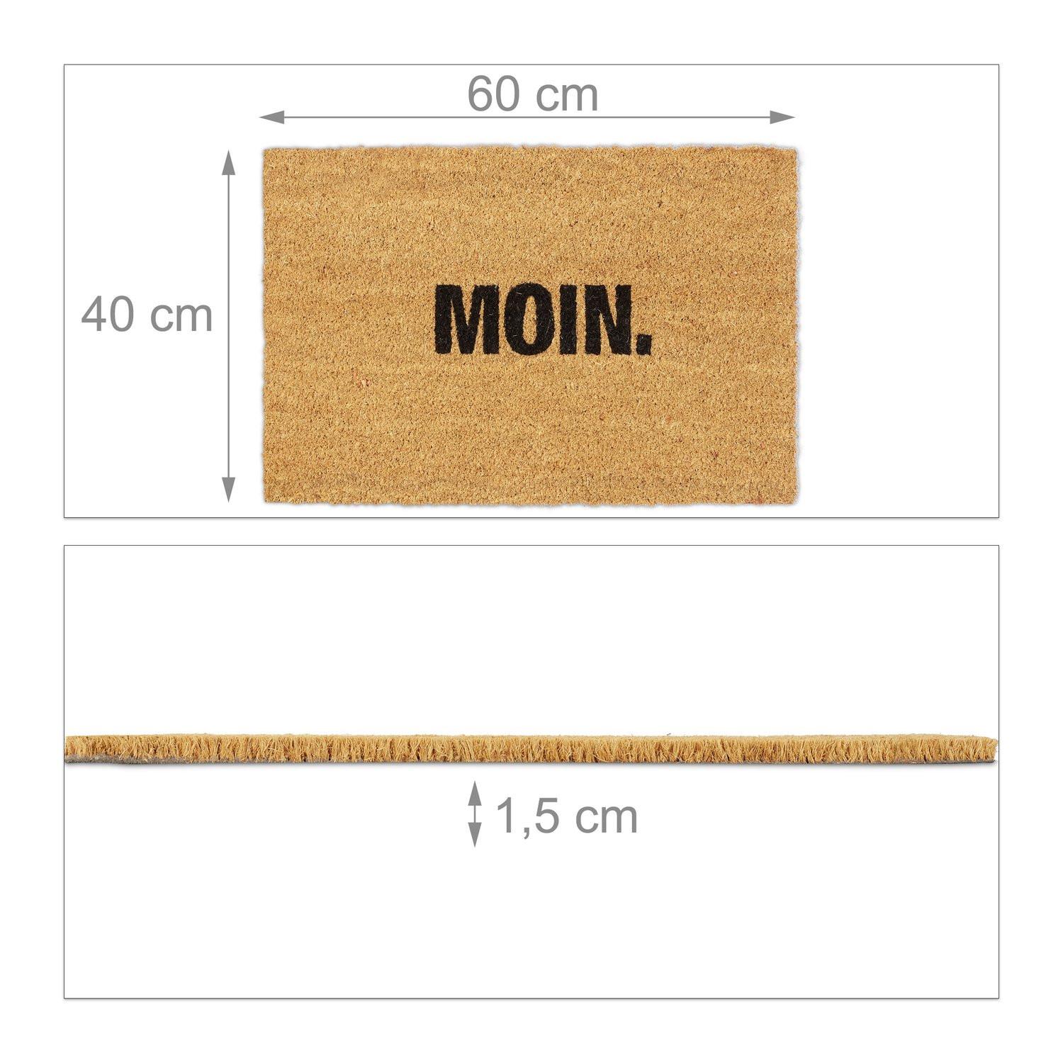 B2X Fußmatte aus Kokosnuss „Moin.“