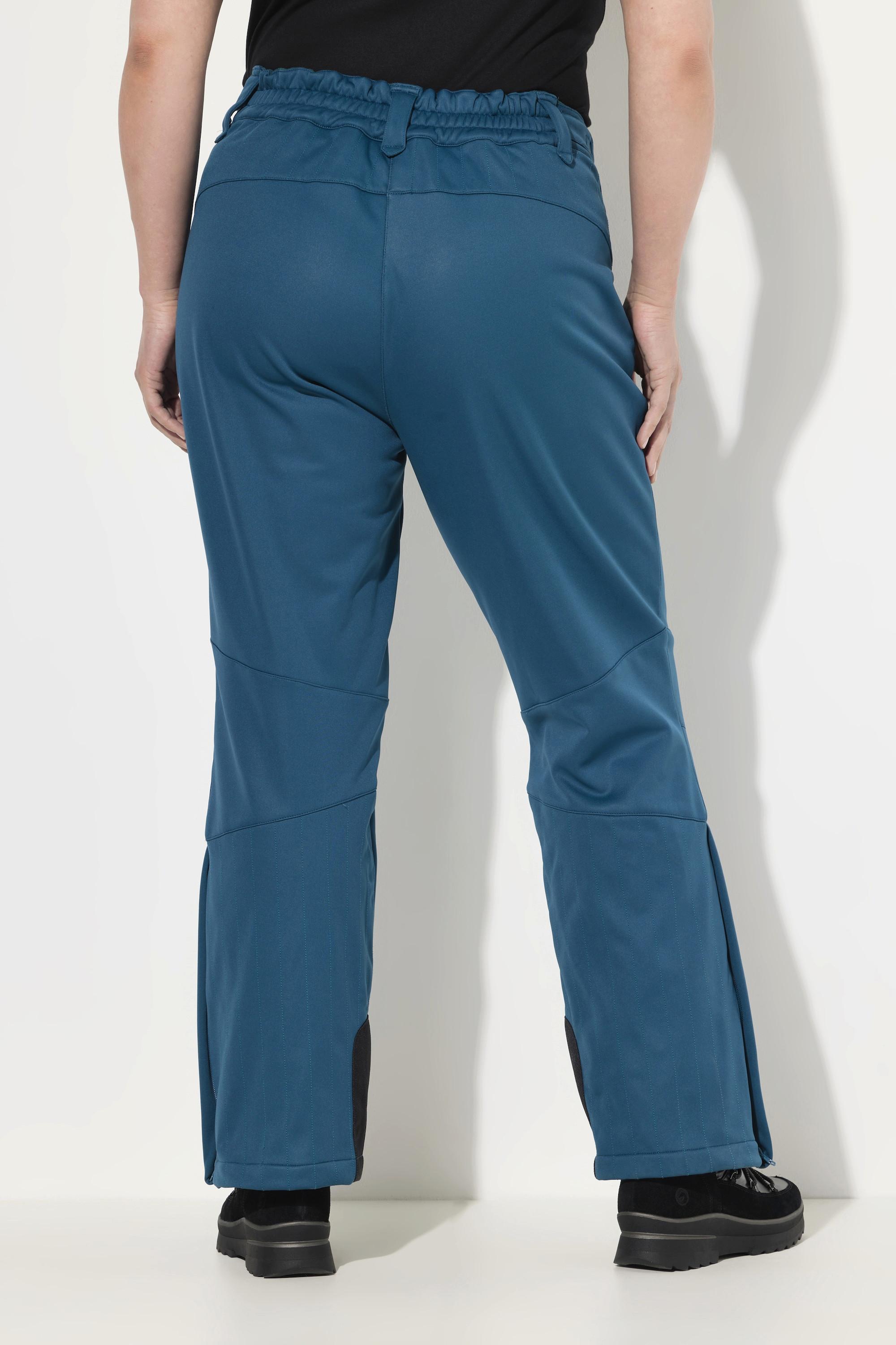 Ulla Popken Softshellhose wasserabweisend mit Klettriegel und Schneefang
