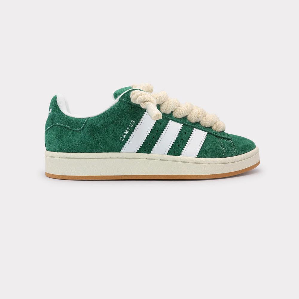 adidas Campus 00s Dark Green White - Rope Lace Beige