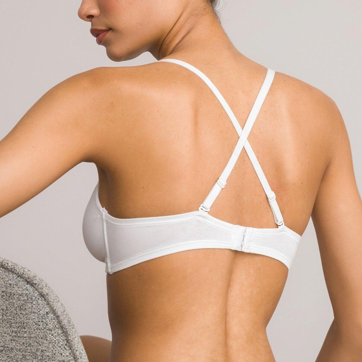 La Redoute Collections Unifarbener Triangel-BH Cottone