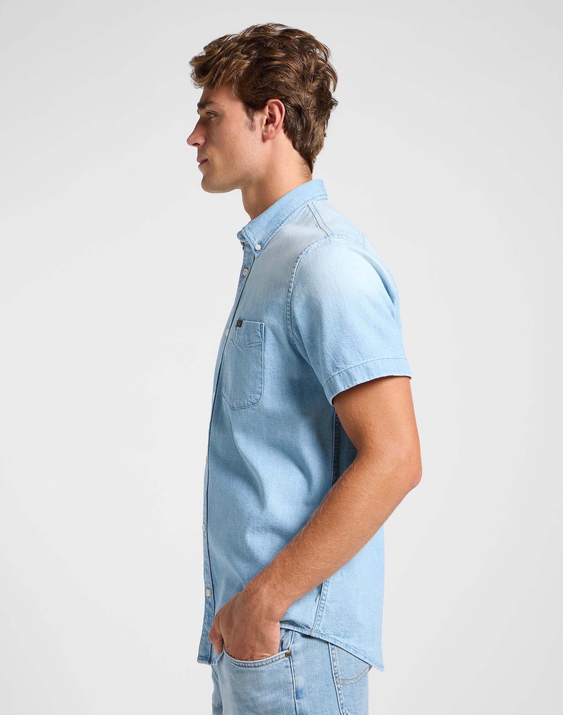 Lee Button Down Kurzarm Jeanshemd