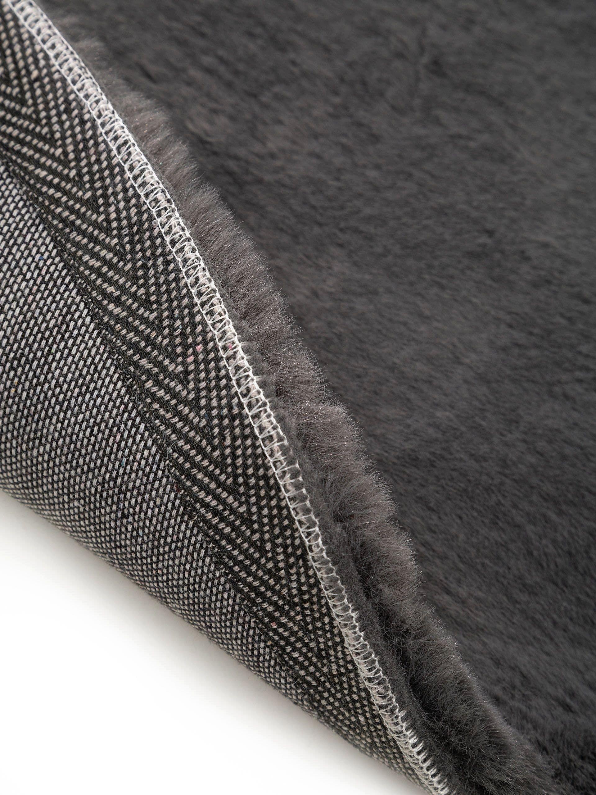 Benuta Fellteppich Dave Anthrazit