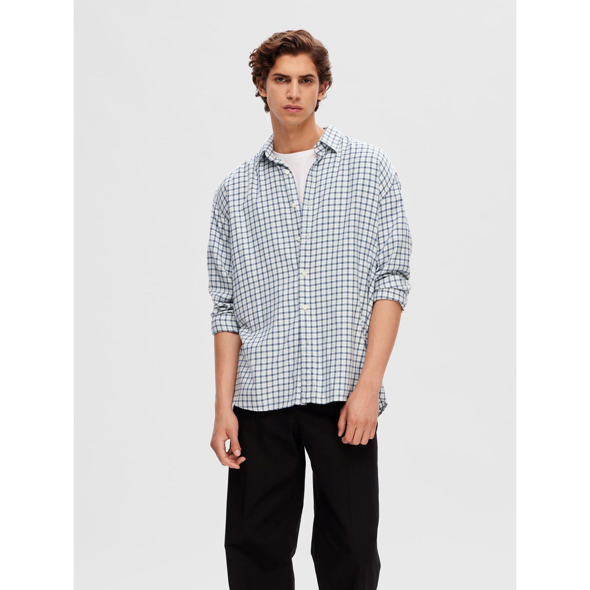 SELECTED SLHRegowen Mini Check Langarm Hemd
