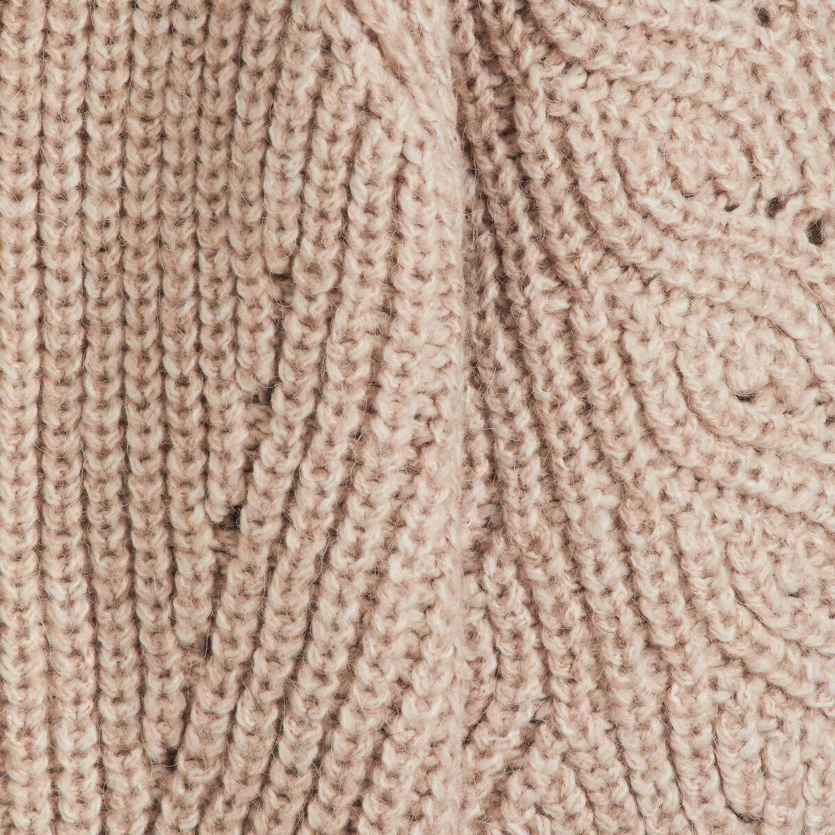 La Redoute Collections Grobstrickpullover mit rundem Ausschnitt