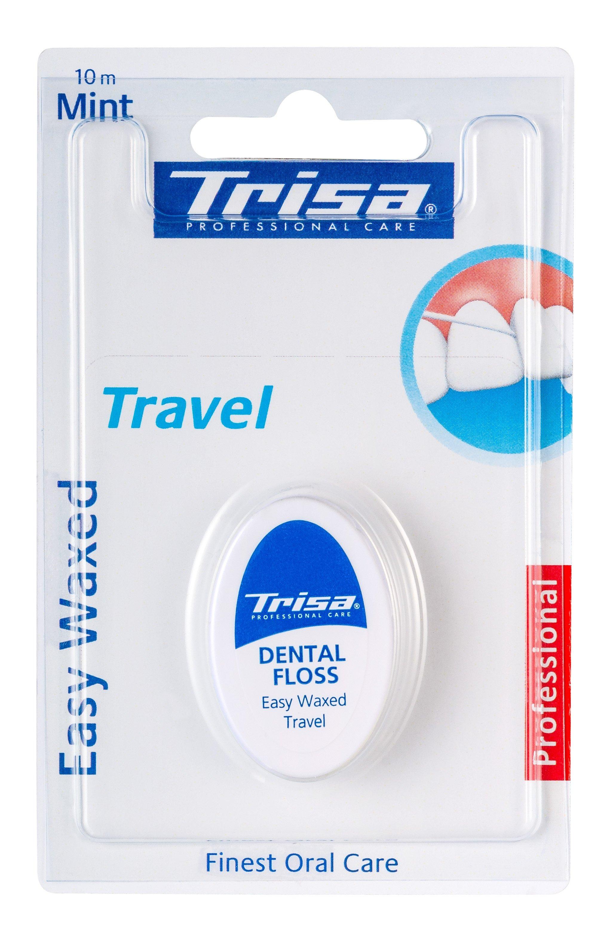 Trisa Travel Mint Waxed Zahnseide Travel, Easy Waxed mint