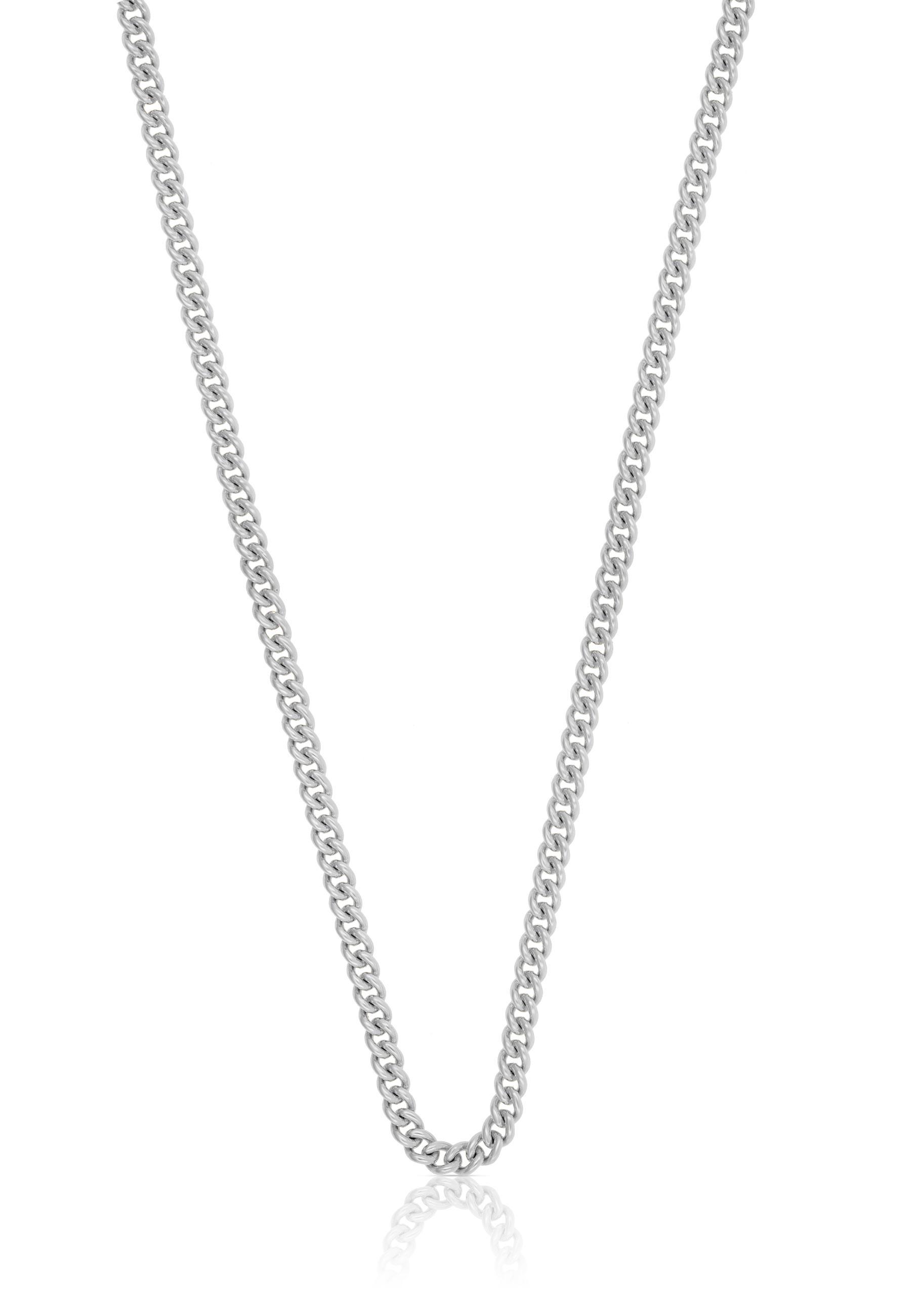 MUAU Schmuck Collier Panzer Weissgold 750, 2.7mm, 42cm