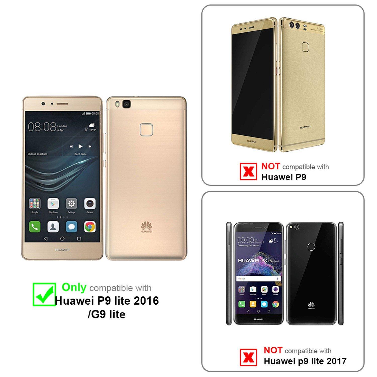 Cadorabo Hülle für Huawei P9 LITE 2016 / G9 LITE Magnetverschluss, Kartenfach